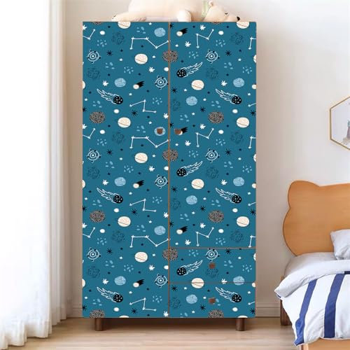Selbstklebende Tapete Braun Blau Schwarz Strukturtapete Wandtattoo Schlafzimmer Tapete Selbstklebend Vliestapete Wallpaper for Living Room Tapeten Leicht zu Entfernen Wandschutzfolie 40x100cm/2 Pcs