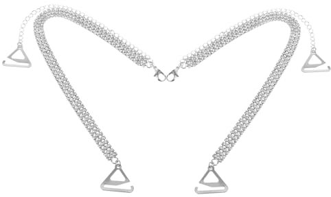 WRITWAA 2 Paar Strass-Schulterriemen Riemen Oben Strassgürtel Frauen Bralette Mit Strass-Riemen Reihe Brautwäsche Stretchgürtel Für Damen Unsichtbarer BH-träger Transparent Strasssteine