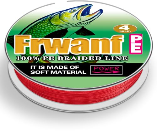 Frwanf Röd flätad fiskelina färg bleknar aldrig 100 M-2000 M 6-300 kg superstark PE fiskelina nötningsbeständig fisketråd noll stretch