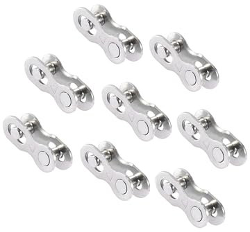 Motoforti 8 Pair 6 7 8 Speed Bicycle Master Chain Link Connectors Silver Tone Long-lasting