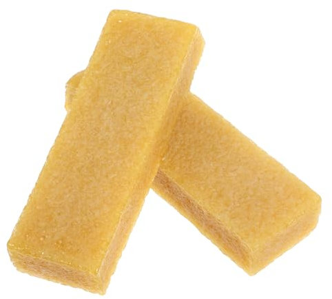 Angoily 2pcs Natural Rubber Eraser Sandpaper Block Cleaner for Woodworking Sanding Belts and Discs, 107x35x20mm Abrasive Cleaning Stick for Hand Sanders and Belt Sanders