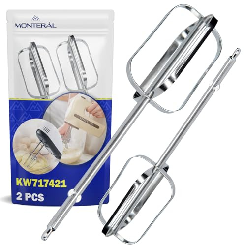 2 Piezas Batidora de Varillas KW717421 para Kenwood Chefette Lite HMP30 | Garantía de 10 Años - MONTERAL
