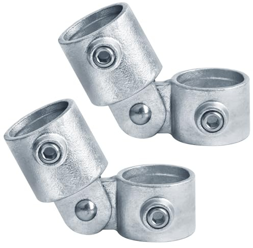 GBGS 2 Pack Swivel Socket Clamps,Fits 1-1/2 Nominal Structural Pipe (Actual O.D. 1.9),Adjustable 0–180°,Secured with Set Screw