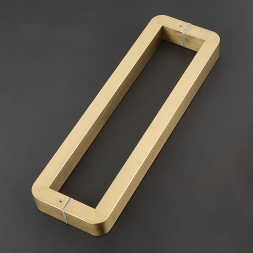 Manijas largas de doble cara, juego de tiradores de metal resistentes para puerta delantera, mango moderno de acero inoxidable