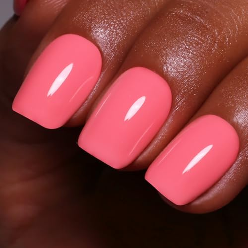 Ozzeal Smalto Semipermanente Unghie Pesca, 15ML Rosa Pesca Smalti Semipermanenti Per Unghie Soak Off UV Led Primavera Estate Gel Nail Polish Manicure Art Starter