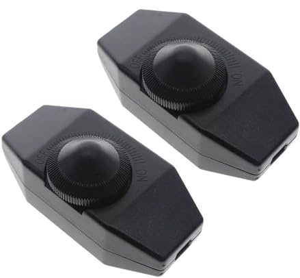 2pcs LED Dimmer Switches Adjustable Knob Easy Installation Lighting Fixture Electrical Accessories For Dimmable Lights Easy Installation