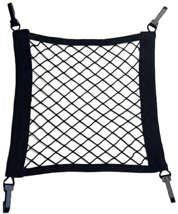 1 Pcs Elastic Mesh Organiser, Car Net Storage Bag, Car Mesh Storage Bag, Elastic String Net, Universal Versatile Elastic For Car Luggage Rear Seat Net Rear Seat Vehicle Storage Mesh Auto(Black)