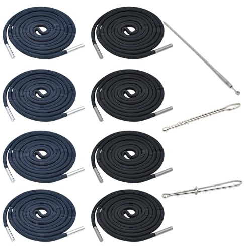 8 Stück Kordel für Jogginghose, Kordel für Hoodie 8 X140cm Jogginghose Band, Baumwolle für Hoodies, Geeignet für Schnürsenkel, Pullover, Hutseile, Hosenseile