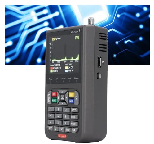 Rilevatore satellitare digitale 950-2150 con schermo da 3,5 pollici, ricevitore di segnale DVB-S2X S2 S DC5V 9V 12V Standby lungo