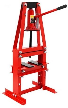 KVSWBRE Cric per Auto Pressa idraulica 6T Tipo A/H Pressa idraulica Regolabile in Altezza con valvola di troppopieno per Metallo di Riparazione Automatica CRIC A PANTOGRAFO(A-Shaped)