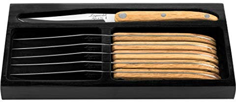 Laguiole Style de Vie Steakmesser Innvation Line, 6-teilig, Eichenholz