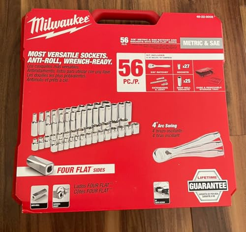 MLW48-22-9008 Ratschen- und Steckschlüsselsatz, 3/8 Zoll
