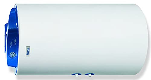 Fleck, TH - Termo Eléctrico 100L, Calentador de Agua Eléctrico Horizontal, Seguro y Eficiente con Sistema ABS, 47x75.8x45 cm - Calentadores Fabricados para Instalación en España (Clase Energética B)