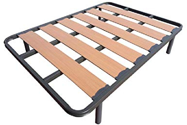 HOGAR24 ES Somier Lama Ancha Reforzada + 4 Patas Cilíndricas de 26cm, 120x180 cm