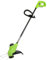Greenworks G24LT25 Cortabordes a Batería para Jardines Pequeños y Medianos, Ancho Corte 25 cm, Alimentación Automática Hilo Nylon 1,65 mm, SIN Batería ni Cargador (24 V), 3 Años de Garantía