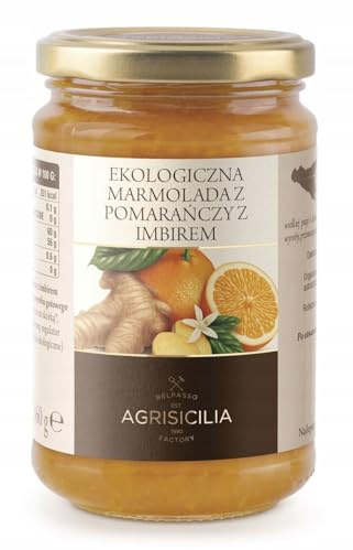 MARMELLATA DI ARANCE CON ZENZERO BIO 360 g - AGRISICILIA