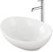 DeerValley Lavabo da Appoggio 400mm*300mm, Lavandino Bagno da Appoggio in Ceramica Ovale