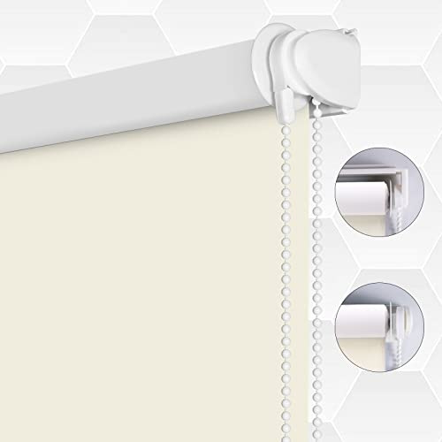 SMONTER Tenda avvolgibile in tessuto impermeabile 100% opaca, isolamento termico, protezione UV, per camere da letto, soggiorno, bagno, ufficio, facile da installare, 91 cm larghezza x 200 cm
