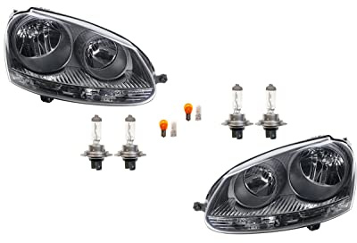 Johns, Scheinwerfer Halogen HSW passend für VW Golf V 1K 5M 03-09 Leuchtmittel Satz L R