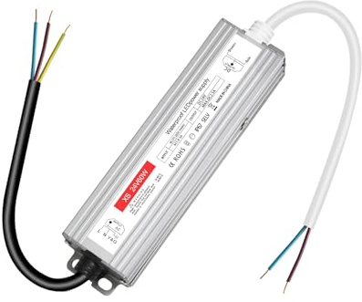 led trafo 24v 60w, led Treiber Netzteil 24v 60W, transformator 24V 2.5A | IP67 Wasserdicht trafo 230v auf 24V 60w 2.5A für G4 GU5.3 MR11 MR16, Nicht Dimmbar, kein Flimmern, Kein Rauschen