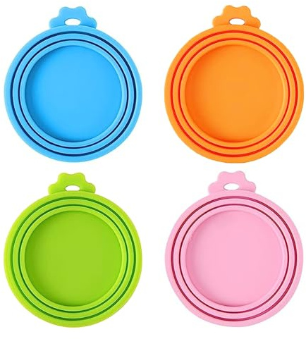 4Pcs Silicone Tin Can Lids Assorted Colour