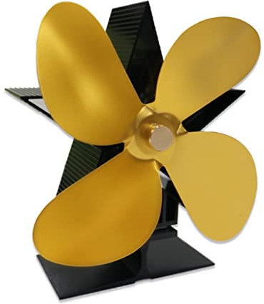 Ventola per stufa, 4 ventilatori alimentati a calore, silenzioso, efficiente, per tronchi di legno, grandi stanze