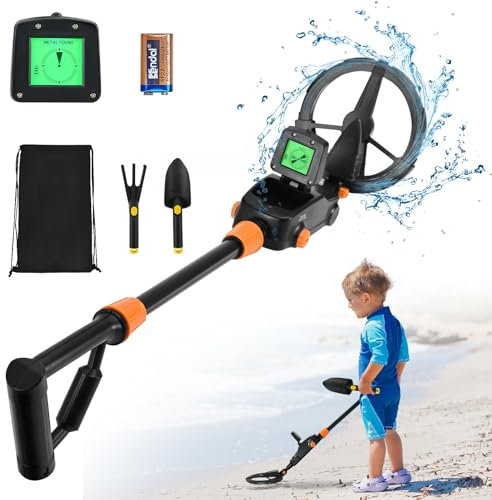Metal Detector Kids, Metal Detectors with LCD and SOUND Indication,High Accuracy Lightweight Metal Detector with Waterproof Search Coil for Kids or Beginners to Treasure Seeking Gold Digger