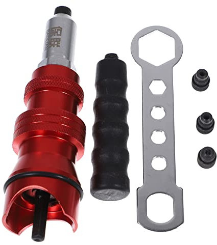 Gatuida Adaptador Para Remachadora Eléctrica Inalámbrica, Juego 3 Piezas Cabezas De Remache 2,4 Mm 3,2 Mm 4,0 Mm, Accesorio Para Taladro De Impacto, Herramienta Manual Para Uso Doméstico y Profesional