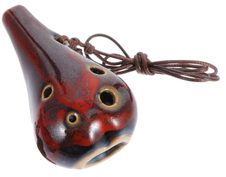 ibasenice Keramik Okarina Mittel c Hochwertiges Anfänger Instrument Für Übung Und Musikgenuss Tragbares Blasinstrument Mit Klarer Harmonischer Klangqualität Für Einsteiger