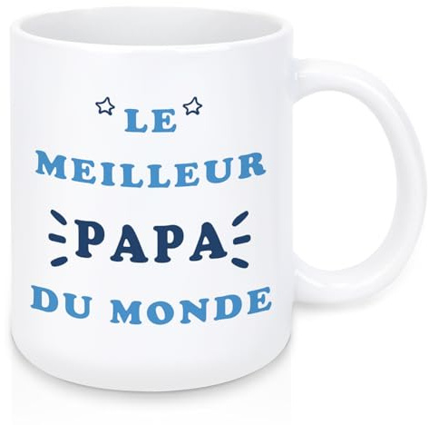EGHTvmok Idee Cadeau Fete des Peres Personnalisé Cadeau Papa Original Anniversaire Cadeaux Fête des Peres Original Idée Cadeaux Jeune Papa Noel Noël Saint Valentin Homme Mug Tasse