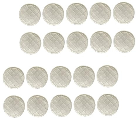 KAILIKETIY Paquet de 20 Coussinets D'allaitement Lavables en Coton, Protection Anti-fuites, Confort Respirant pour L'allaitement des Femmes
