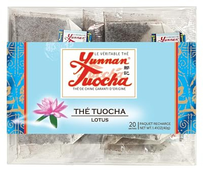 Yunnan Tuocha Zouji - Thé Tuocha Lotus-Apaisant Relaxant-20 Sachets 40g