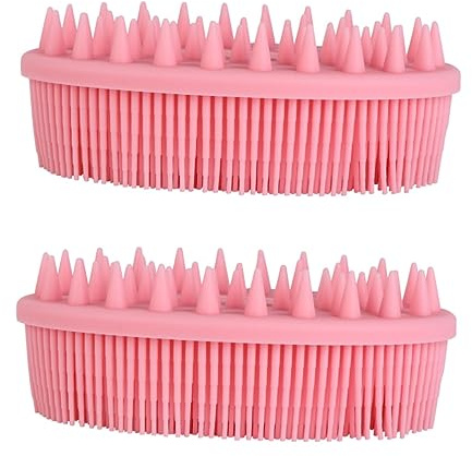 iplusmile 2pièces Brosses De Bain Silicone Pour Brosses De Douche Portables Lot De De Nettoyage Légères Et Flexibles