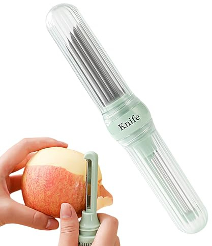 Sbucciatore Per Verdure,Ergonomico A Doppia Estremità Manuale,Tagliafrutta Sbucciatore Di Cetrioli Utensile - Per Cetriolo Carota Verdure Uva Melagrana Casa Campeggio Viaggio