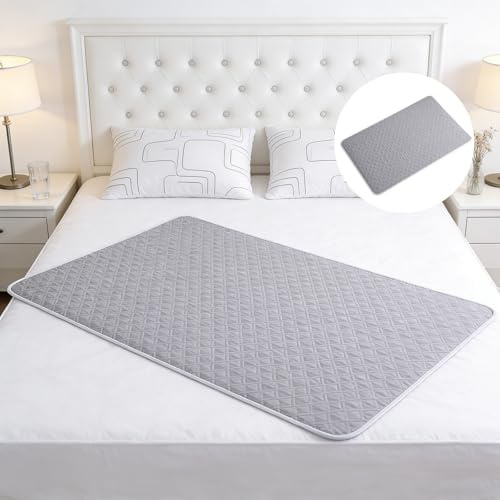 Demlaka Alèse imperméable: 100 x 150 CM Lavable Alèses Réutilisable pour Incontinenc, Protection lit Incontinence, 4 Couches de Protection, Convient aux Bébé, Enfant, Adulte,Animaux
