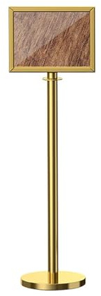 Sign Holder, Safety Queue Stanchion Barrier, Standing Floor Sign Frame, Crowd Control for Hotels, Shopping Malls, Exhibitions, Trade Shows(130cm/51.2in)