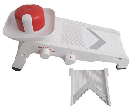 TUPPERWARE Chef Mando-Chef weiß-rot D202 Multihobel Reibe Mandolino P 20671