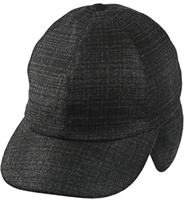 Harrys-Collection Gustav Müller Herren Schildmütze mit Ohrenklappen in 2 Farben, Farben:schwarz, Kopfgröße:L