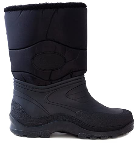 Toocool - Botas de esquí para hombre y mujer, acolchadas, impermeables, cálidas, unisex, para esquí, Negro , 36 EU