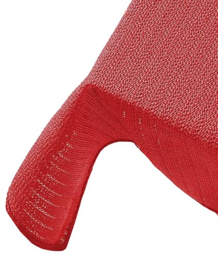 Brandsseller - Trädgårdsduk i skum – väderbeständigt för trädgård, balkong och camping (rektangulär 130 x 220 cm, röd)