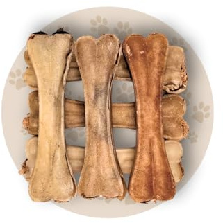 Warnick's Hundesnack Kauknochen mit Pansen 12 cm - 30 Stück | Gepresste Rinderhaut mit Pansenfüllung - Kausnack für Hunde als Leckerli & zur Zahnpflege - Naturbelassen