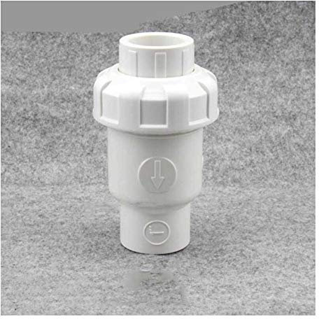 YIJIAN UPVC Einwegventil 20mm / 25mm / 32mm Innendurchmesser Weiß Rückschlagventil öffnet Druck 0,05 MPa Kunststoff Rückschlagventil (Specification : Inner20mm)
