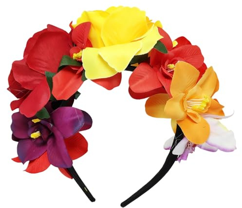 Happyupcity Mexikanisches Haarband mit Blume, Halloween, Haar-Accessoire