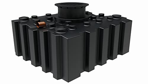 GreenLife Regenwasser-Flachtank 3.000 l mit Ausgleichsdom und begehbarer Abdeckung Erdtank Wasserspeicher
