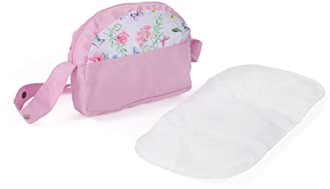 Bayer Chic 2000 853-53 Bayer Chic 2000 - Bolso Cambiador para muñecas, Bolsa de pañales, Accesorios para muñecas, Bolso de muñecas, Flores, Rosa