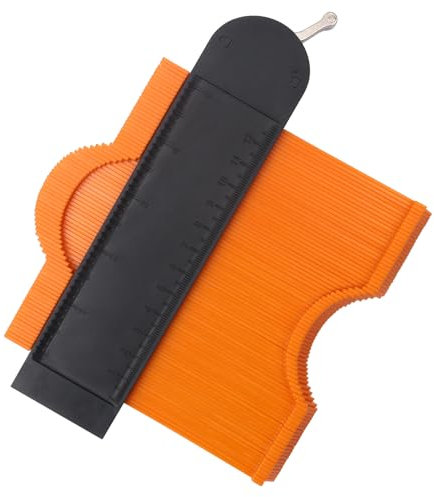 Profile Gauge with Lock 5 Inch/12cm, Contour Gauge Profile Tool Contour Tool for Measuring, Precise Copy Irregular Shape Tool DIY Woodworking Tools Marking Gauge Laminate Flooring Tools for Men Gifts