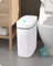 Baffect Slim Bathroom Bin With Lid, Waterproof Motion Sensor Bathroom Bin 2.5 Gallon/9.5 L, Automatic Smart Trash Can Plastic For Kitchen,Small Bin For Bedroom(White)