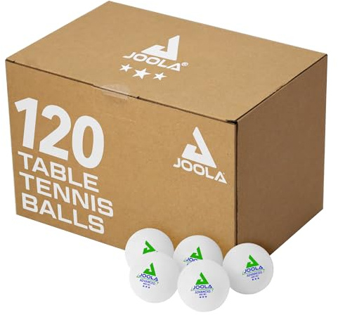 JOOLA Training 3 Star Table Tennis Balls 12, 60, or 120 Pack - 40+mm Regulation Bulk Ping Pong Balls for Competition and Recreational Play - Fun as a Cat Toy - Indoor and Outdoor Compatible