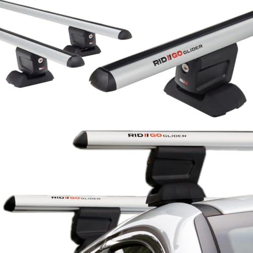 RIDIGO Glider Dachträger für Mercedes B-Klasse W245 2005-2011 | Aluminium, 75 kg Tragkraft, fixpunkte, Silber