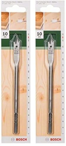 Bosch 1x Spade Bit (for softwood, Medium-Hard Wood, Hex, Ø 10,0 mm, Accessory Drill Driver) (Pack of 2)